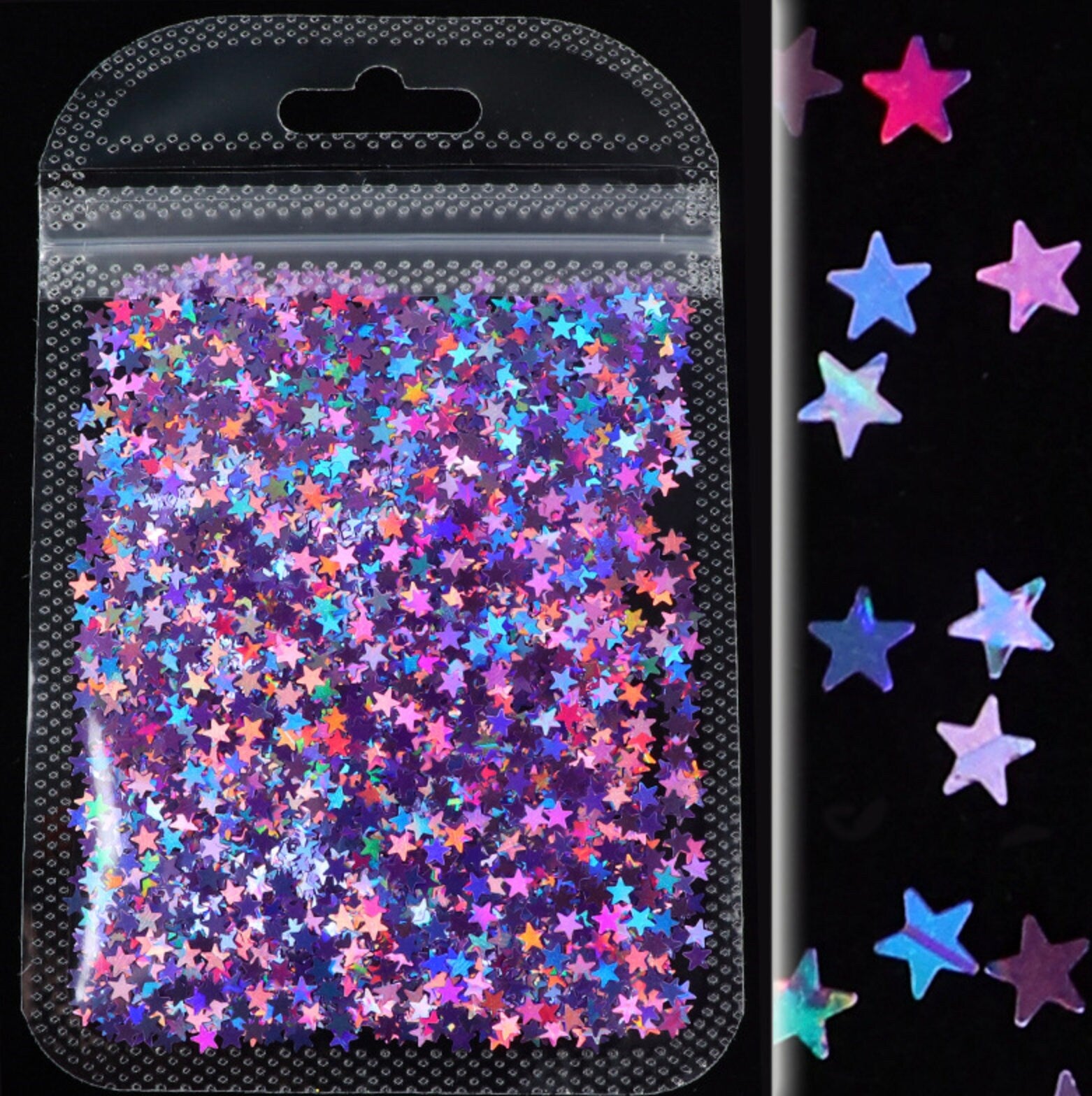 3MM Star Shiny Iridescent Glitter (2G Bag)