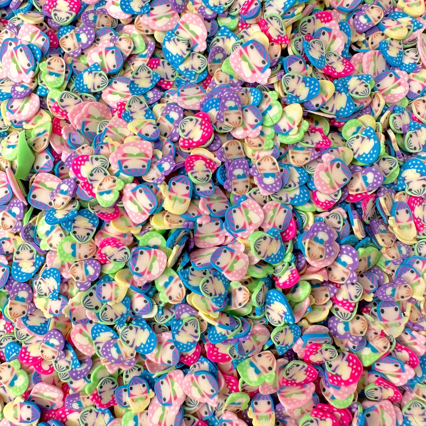 FAKE 5MM/10MM Mixed Color Mermaid Polymer Clay Sprinkle Mix (NOT EDIBLE) D3-15/D43-18