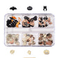 Metal Halloween Themed 3D Nail Art Decorations Box Set, Mini Cabochon