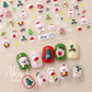 Christmas Themed Nail Art Stickers (Reindeer, Snowman, Santa Clause, Polar Bears, Christmas Cookies)