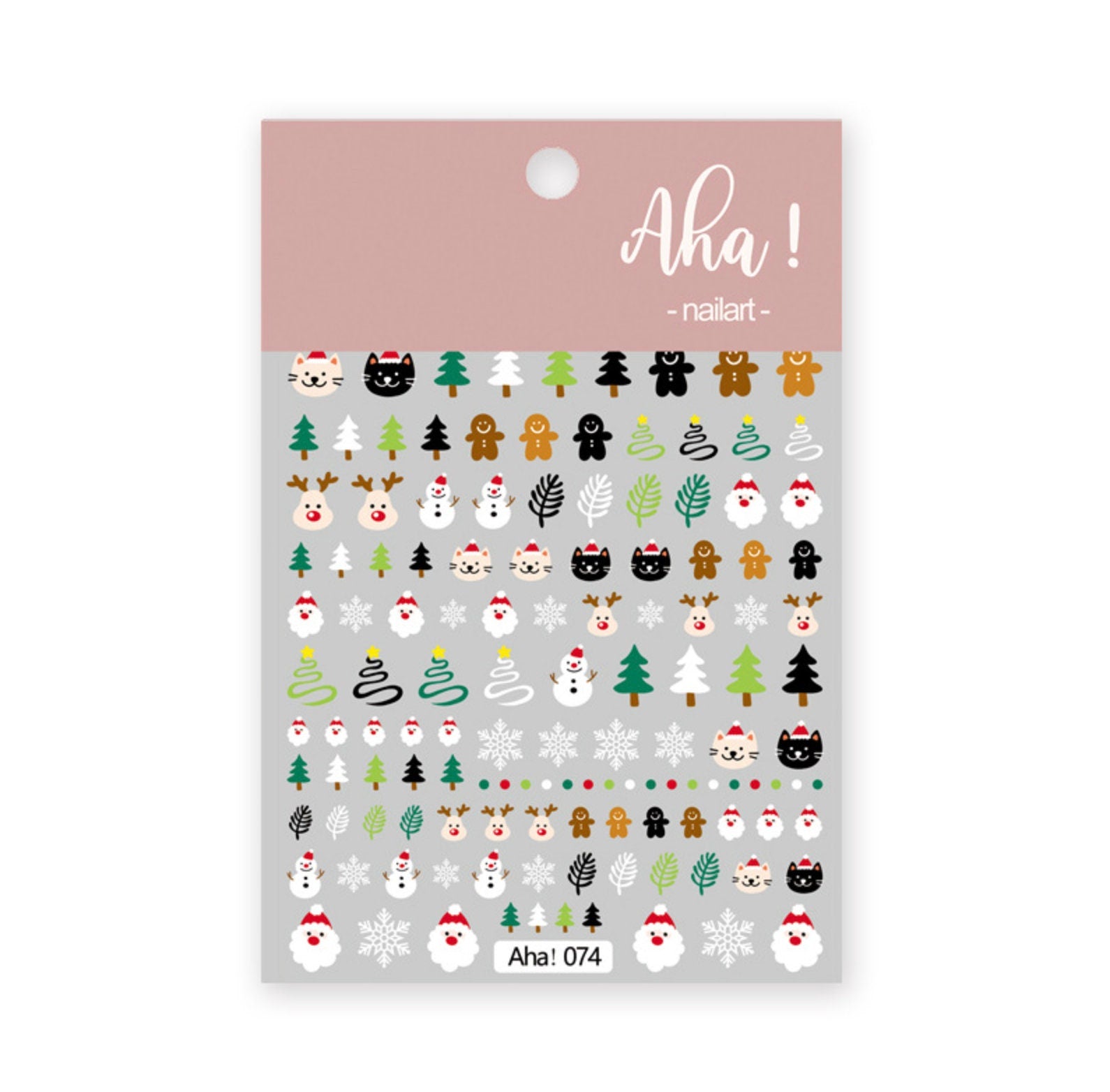 Christmas Themed Nail Art Stickers (Reindeer, Snowman, Santa Clause, Polar Bears, Christmas Cookies)