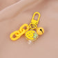 Cute Acrylic Fruit with Acrylic Chain Link, Fruit Themed Keychain, Key ring