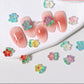 6MM x 7MM Translucent Cute Flowers, Floral Themed 3D Nail Art Charms, Decoden, DIY Supplies, Mini Cabochon