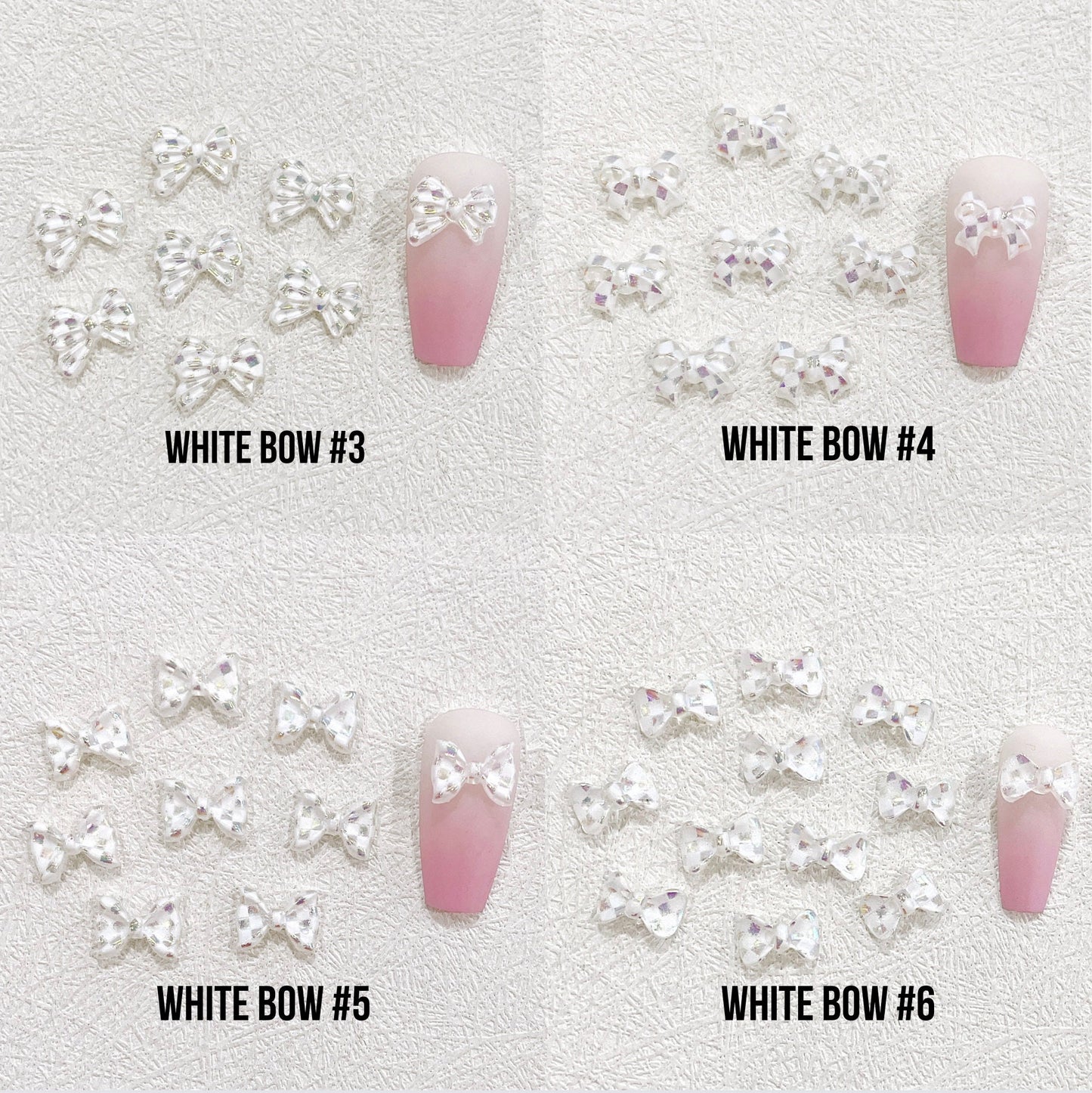 11MM Checkered Ribbon Bows Themed 3D Nail Art Charms, Decoden, DIY Supplies, Mini Cabochon