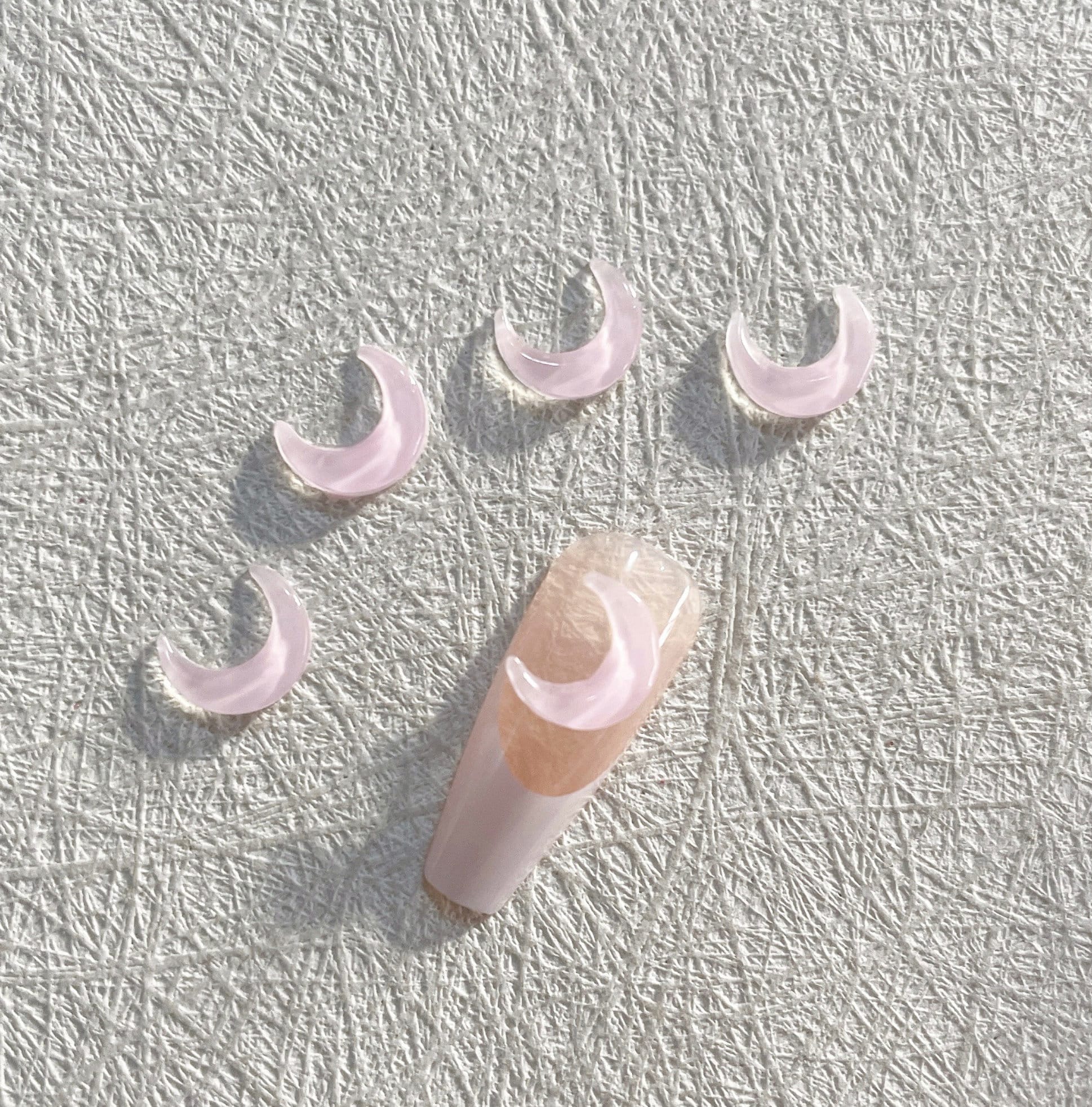 Cute Resin Pastel Mixed Color Crescent Moons , Astrology Themed 3D Nail Art Charms, Decoden, DIY Supplies, Mini Cabochon