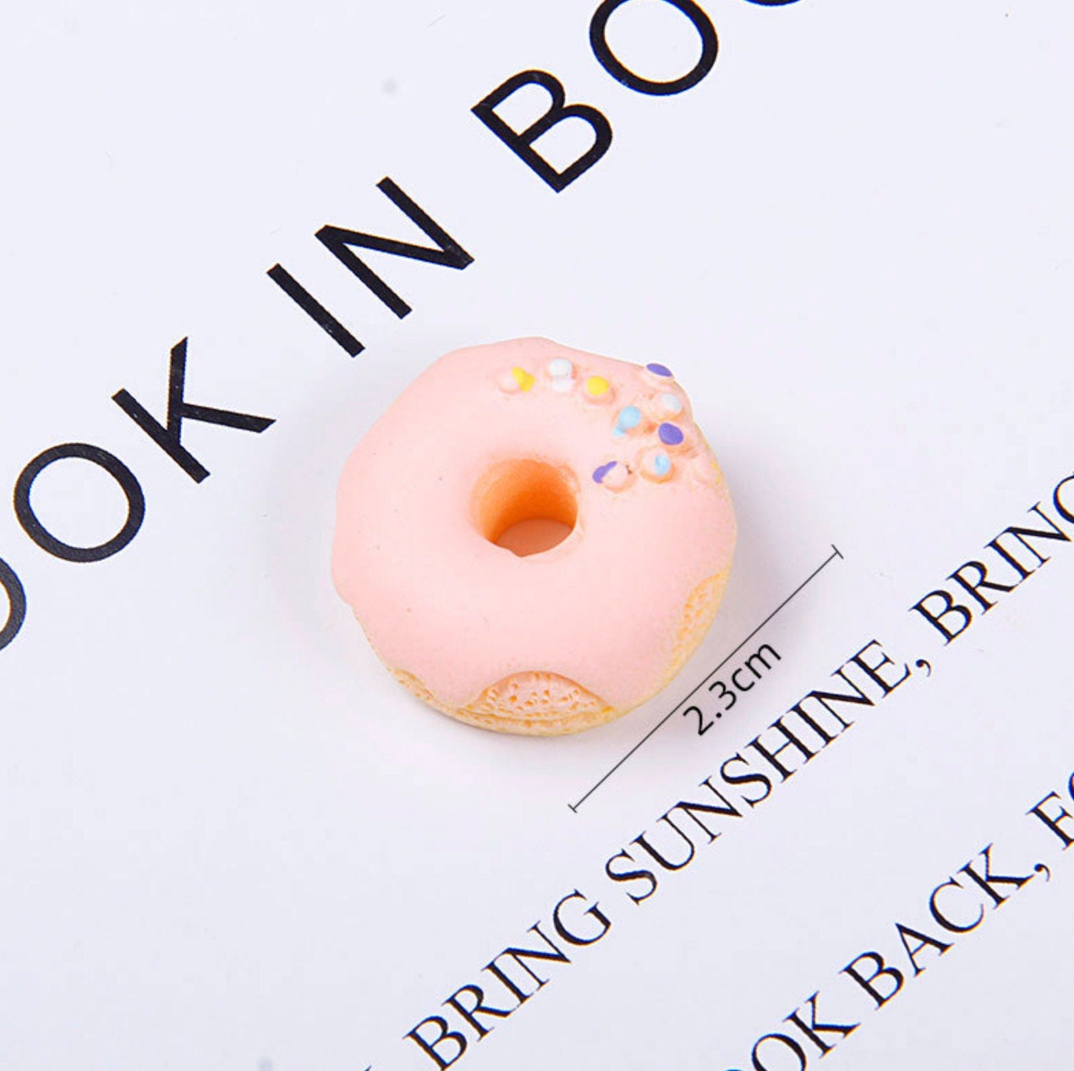 Cute Decorated Donut, Doughnut , Dessert Themed Cartoon Character Flatback Cabochons (Random mix)