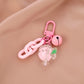 Cute Acrylic Fruit with Acrylic Chain Link, Fruit Themed Keychain, Key ring