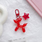 Cute Acrylic Ballon Dog Themed Keychain, Keyring, Lanyard, Phone Accessories