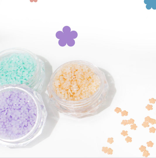 Tiny 3MM Resin Sakura Flower Nail Art Charms, Decoden, Mini Cabochon