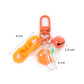 Cute Acrylic Fruit with Acrylic Chain Link, Fruit Themed Keychain, Key ring