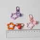 Cute Acrylic Opaque or Translucent Star with Bell Keychain, Key ring