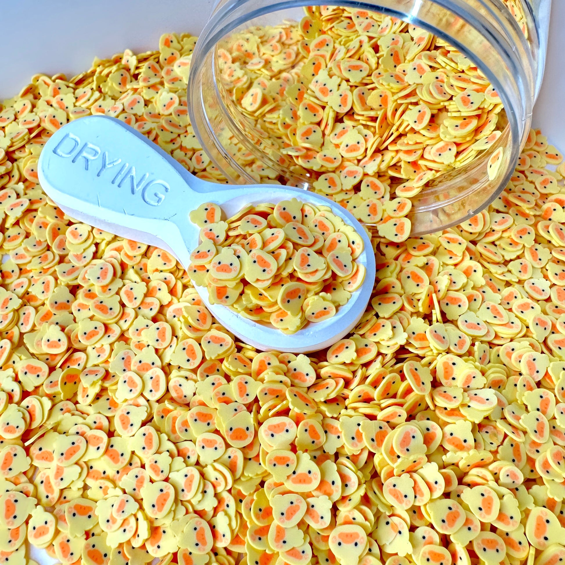 FAKE 5MM Funny Yellow Duck Themed Polymer Clay Sprinkle Mix (NOT EDIBLE) D26-11