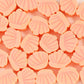 Coral Colored Clam Shell, Ocean Sea Themed Polymer Clay Beads (10mm x 5mm, hole 2mm)