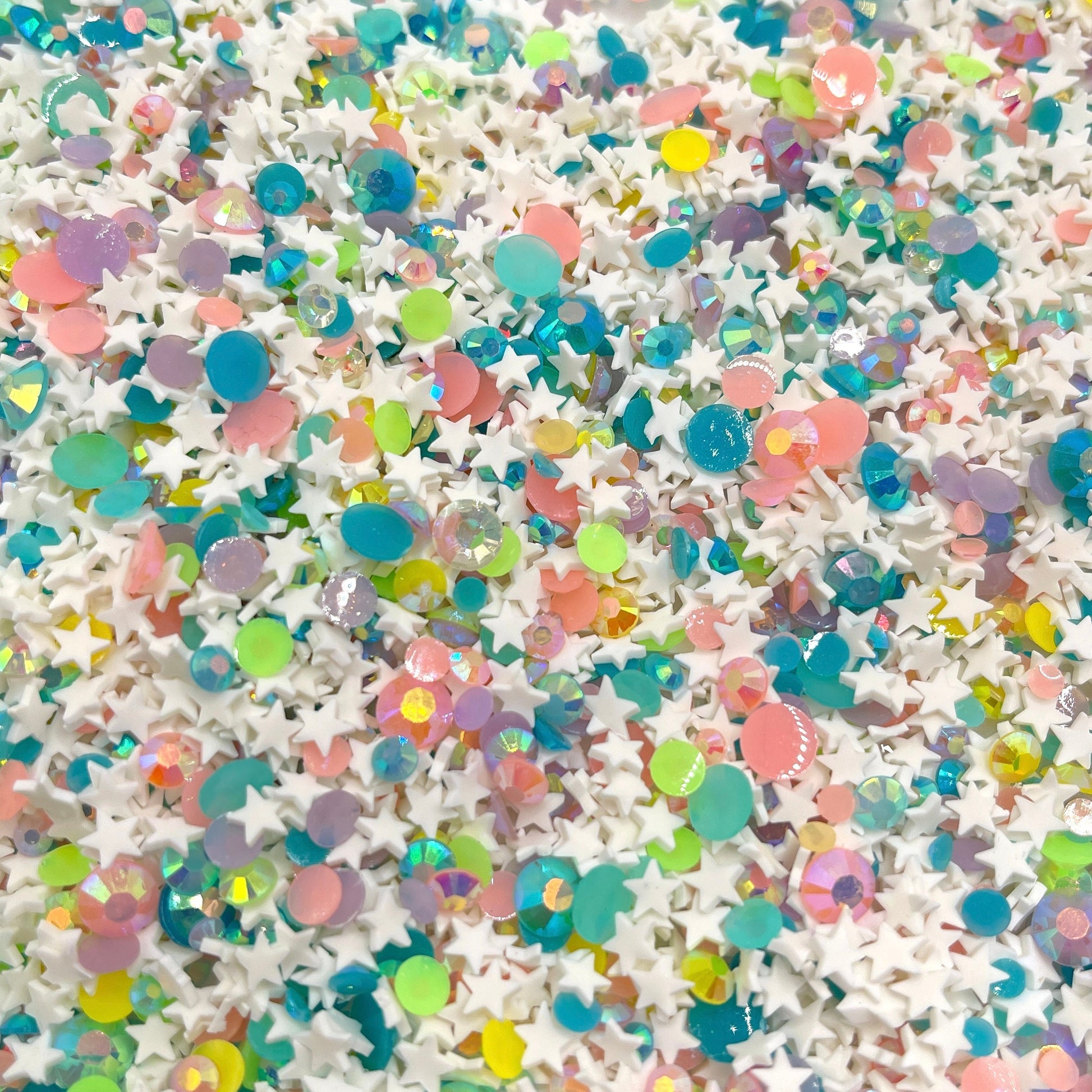 FAKE Pastel Rainbow Gradient Polymer Clay Sprinkle Mix (NOT EDIBLE) D4-12