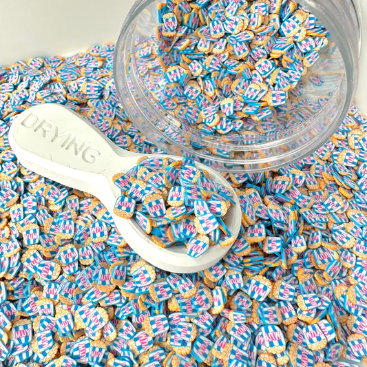 FAKE 5MM Blue Popcorn Bucket Polymer Clay Sprinkles (NOT EDIBLE) D21-16