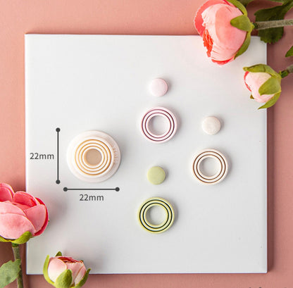 22MM/25MM Circle Spiral Cutout Polymer Clay Cutter