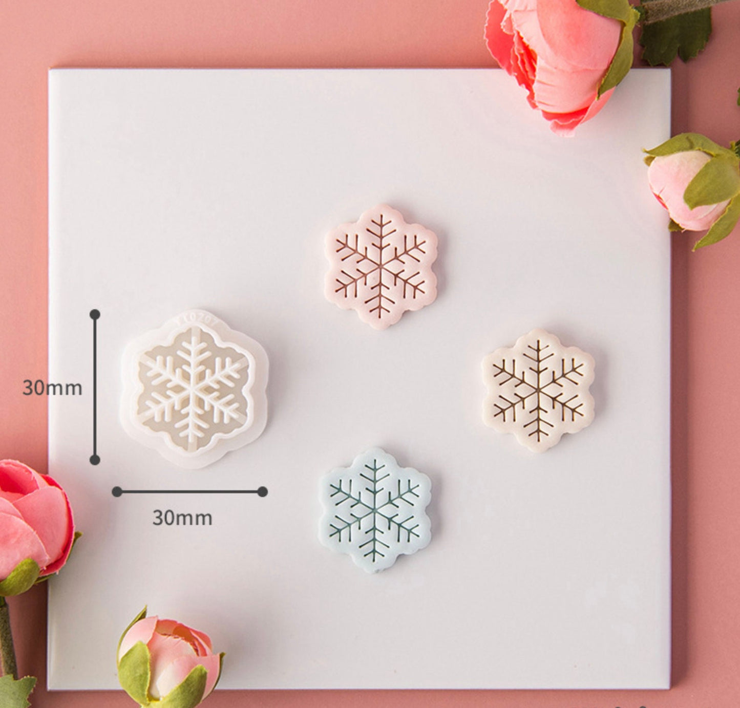 Unique Snowflakes, Winter Themed Polymer Clay Cutter