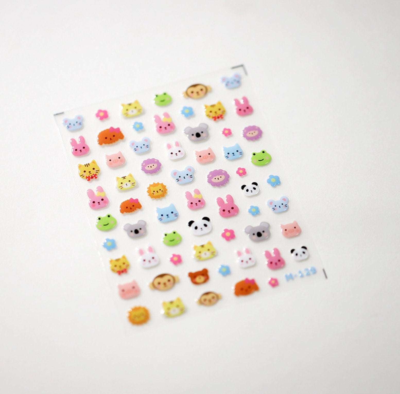 3D Jelly Animal, Zoo Themed Nail Art Stickers