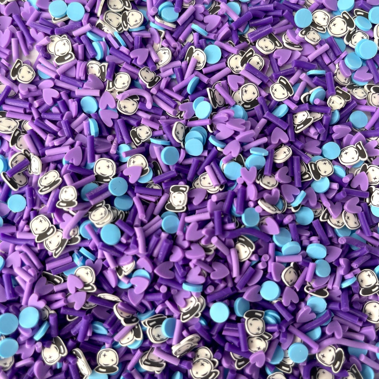 FAKE 5MM Purple Magic Crystal Ball Polymer Clay Sprinkle Mix (NOT EDIBLE) D44-24