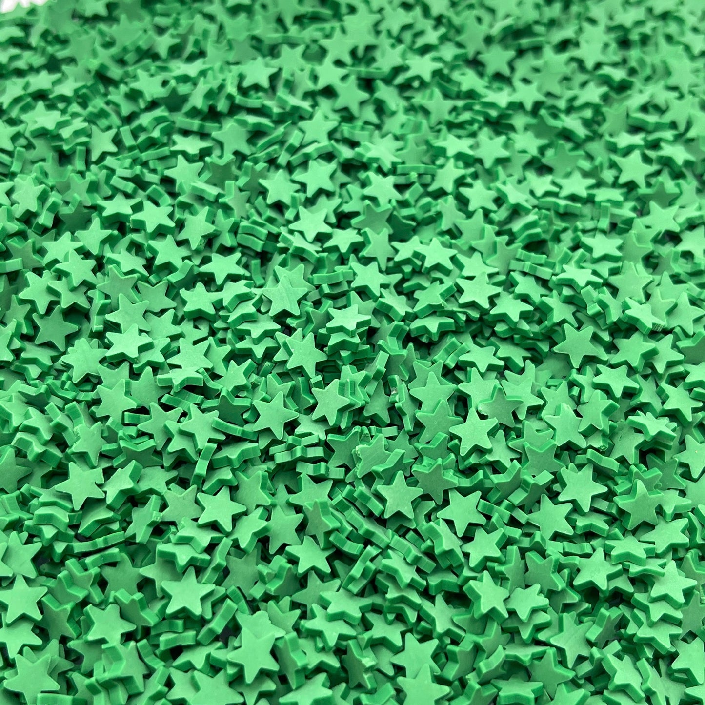 FAKE 5MM Green Star Polymer Clay Sprinkle (NOT EDIBLE) D28-21