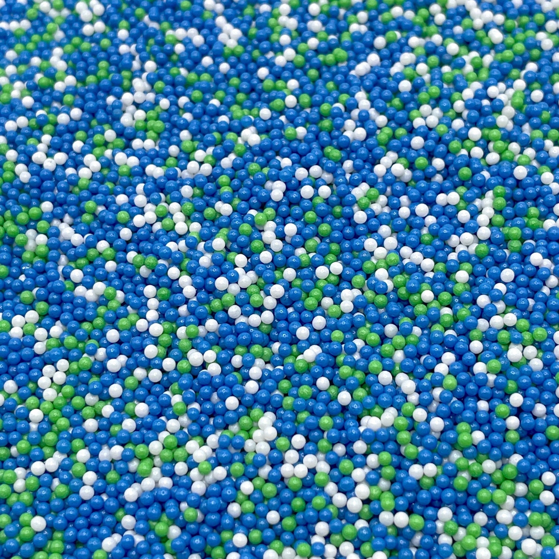 FAKE 2MM Blue/Green Pearl Mix (NOT EDIBLE) D5-32