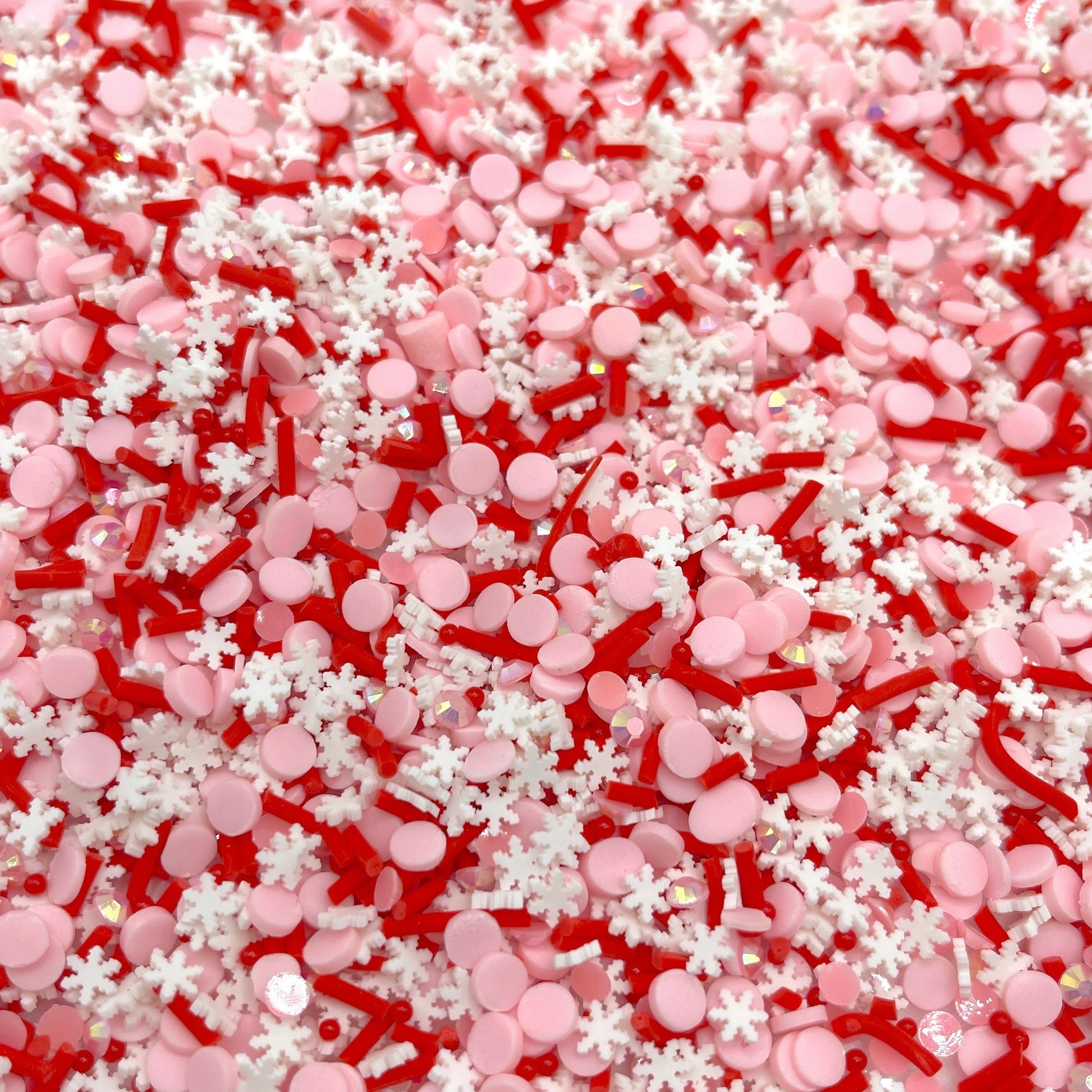 FAKE Valentine's Day Winter Theme Polymer Clay Sprinkle Mix (NOT EDIBLE) D4-15