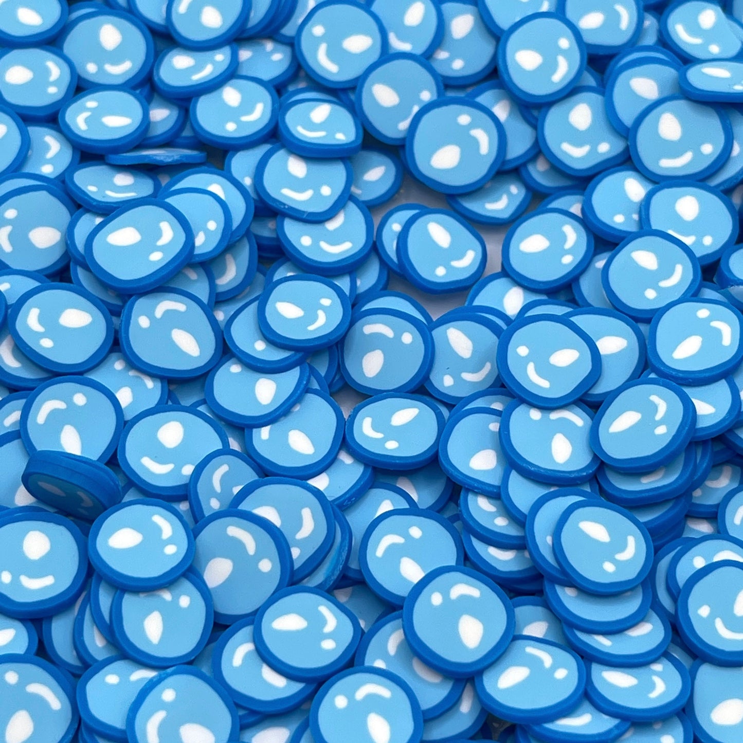 FAKE 5MM/10MM Blue Bubble Polymer Clay Sprinkle (NOT EDIBLE) D33-24