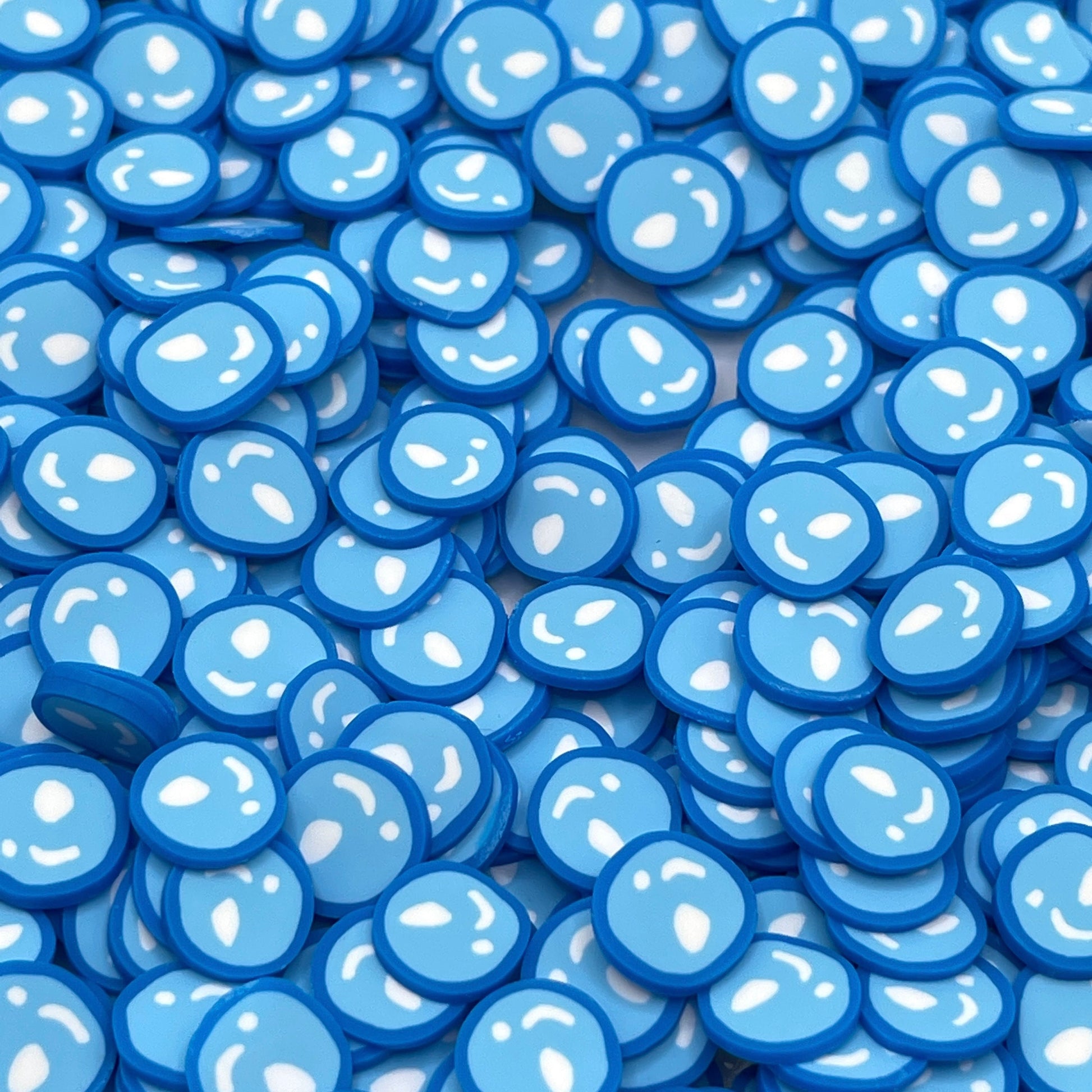 FAKE 5MM/10MM Blue Bubble Polymer Clay Sprinkle (NOT EDIBLE) D33-24