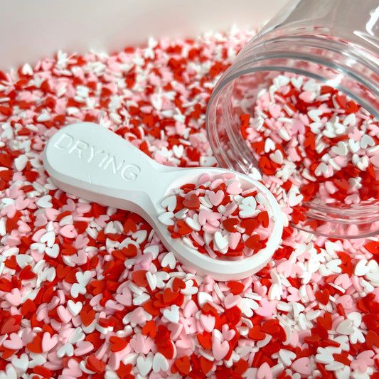 FAKE Valentine Themed Heart Polymer Clay Sprinkle Mix (NOT EDIBLE) D30-11