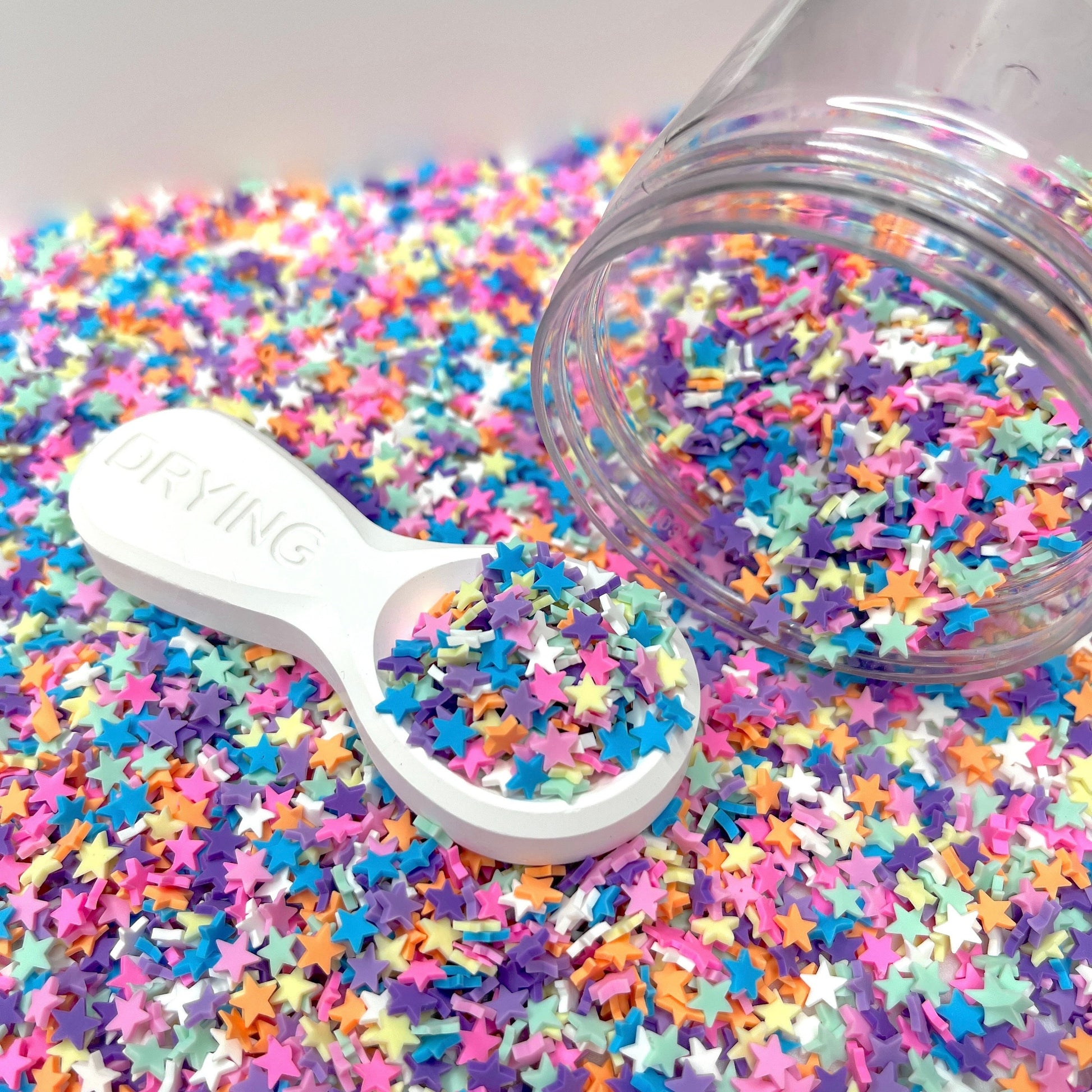 FAKE 5MM Mixed Color Star Polymer Clay Sprinkle Mix (NOT EDIBLE) D28-19