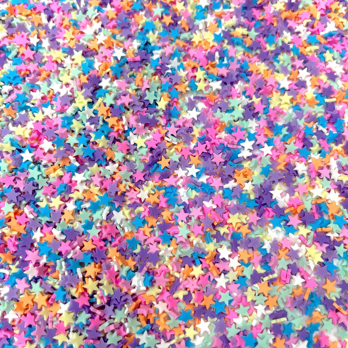 FAKE 5MM Mixed Color Star Polymer Clay Sprinkle Mix (NOT EDIBLE) D28-19