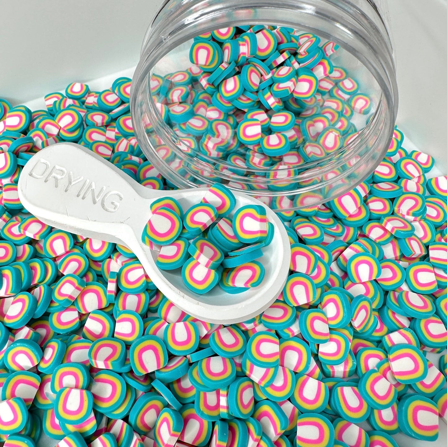 FAKE 5MM/10MM Pastel Rainbow Polymer Clay Sprinkle (NOT EDIBLE) D19-03