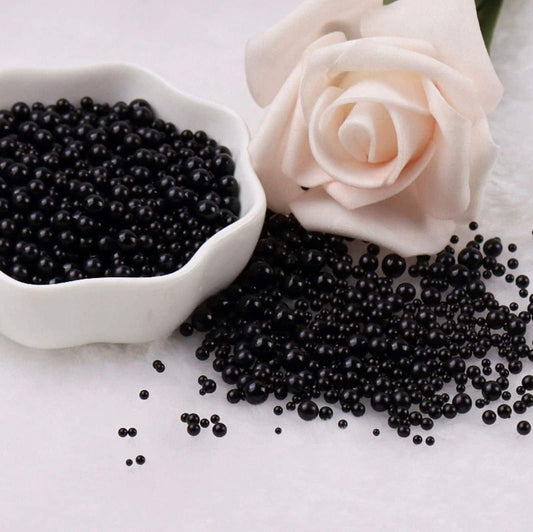 FAKE Mixed No Hole Black Pearls (2.5MM-5MM; NOT EDIBLE) D12-36