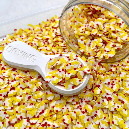 FAKE 5MM Yellow Cupcake Polymer Clay Sprinkle (NOT EDIBLE) D15-15