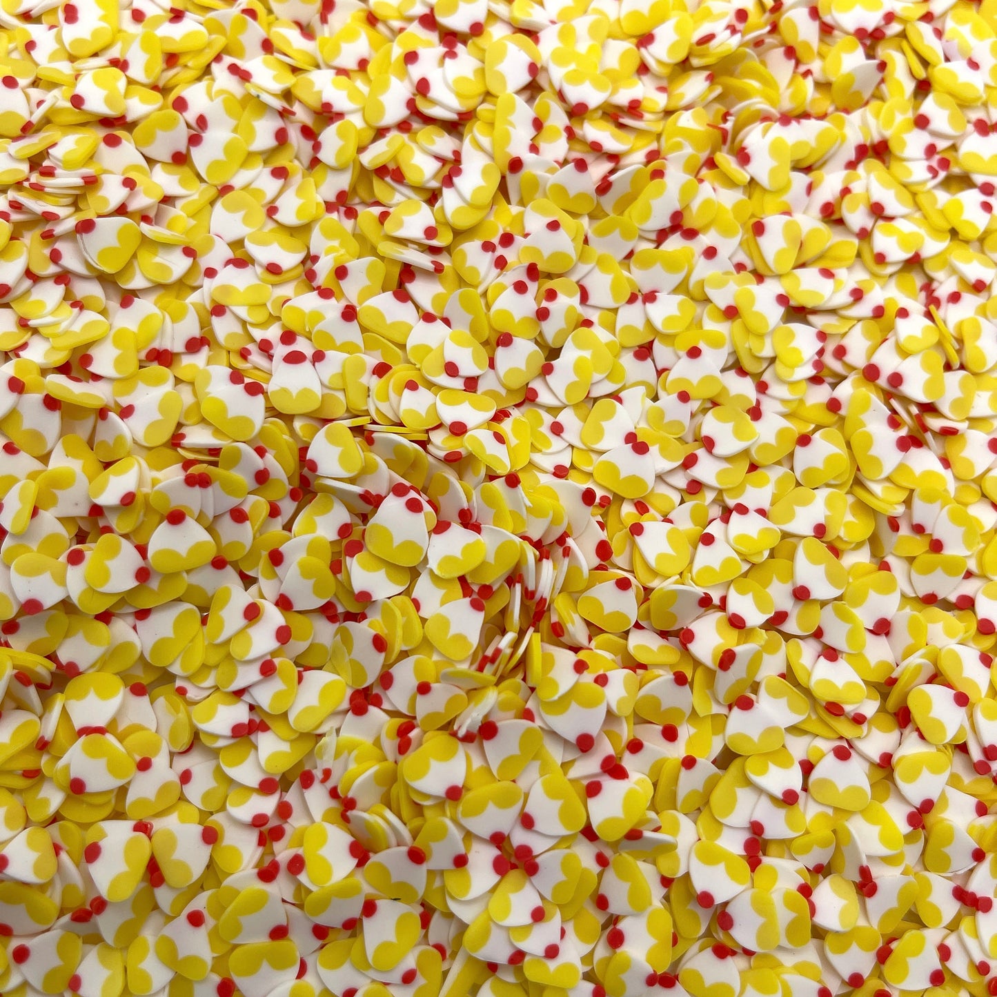 FAKE 5MM Yellow Cupcake Polymer Clay Sprinkle (NOT EDIBLE) D15-15