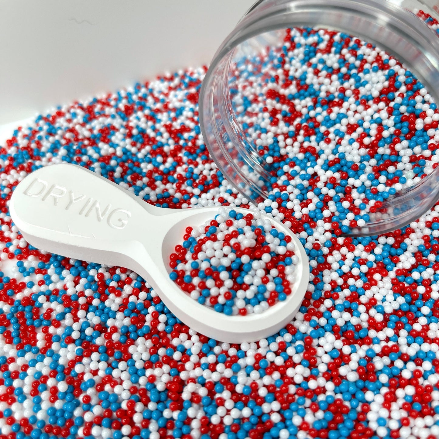 FAKE 2MM Light Blue, Fourth of July Pearl Mix (NOT EDIBLE) D27-20