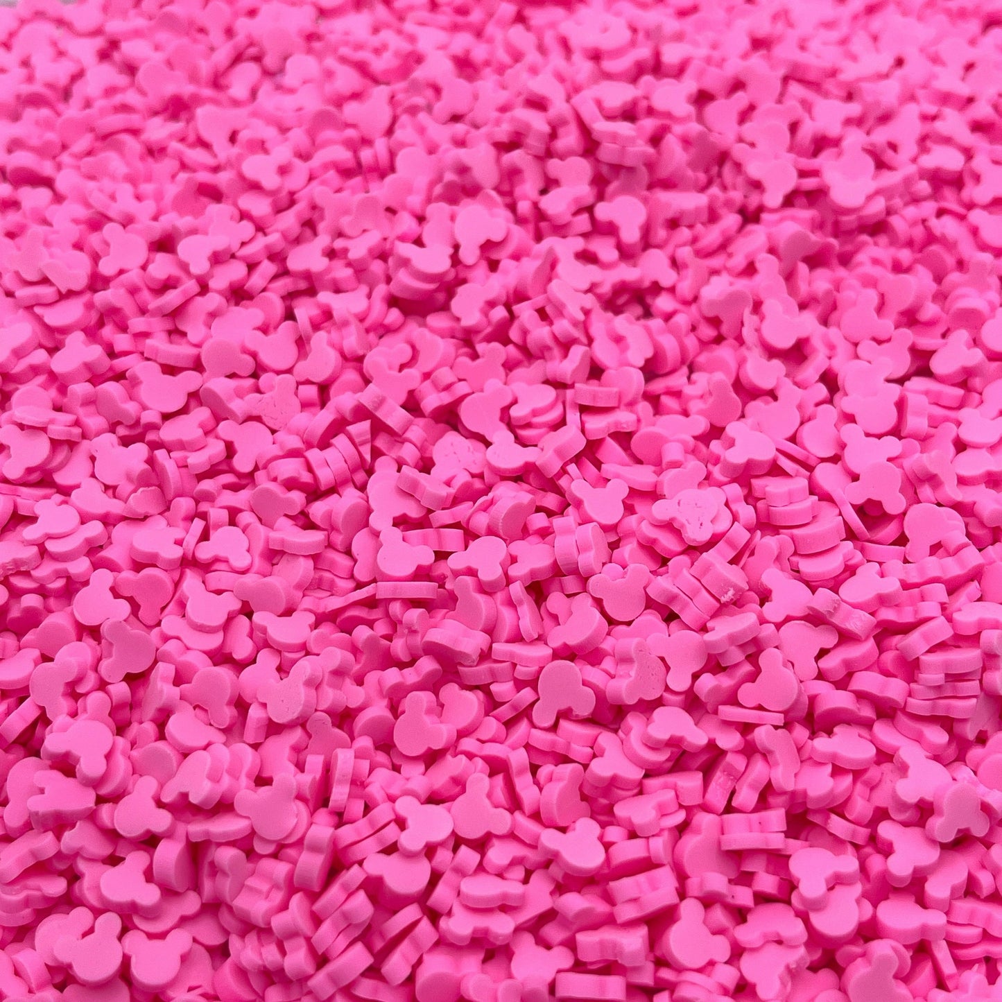 FAKE 5MM Hot Pink Mouse Head Polymer Clay Sprinkle (NOT EDIBLE) D31-18