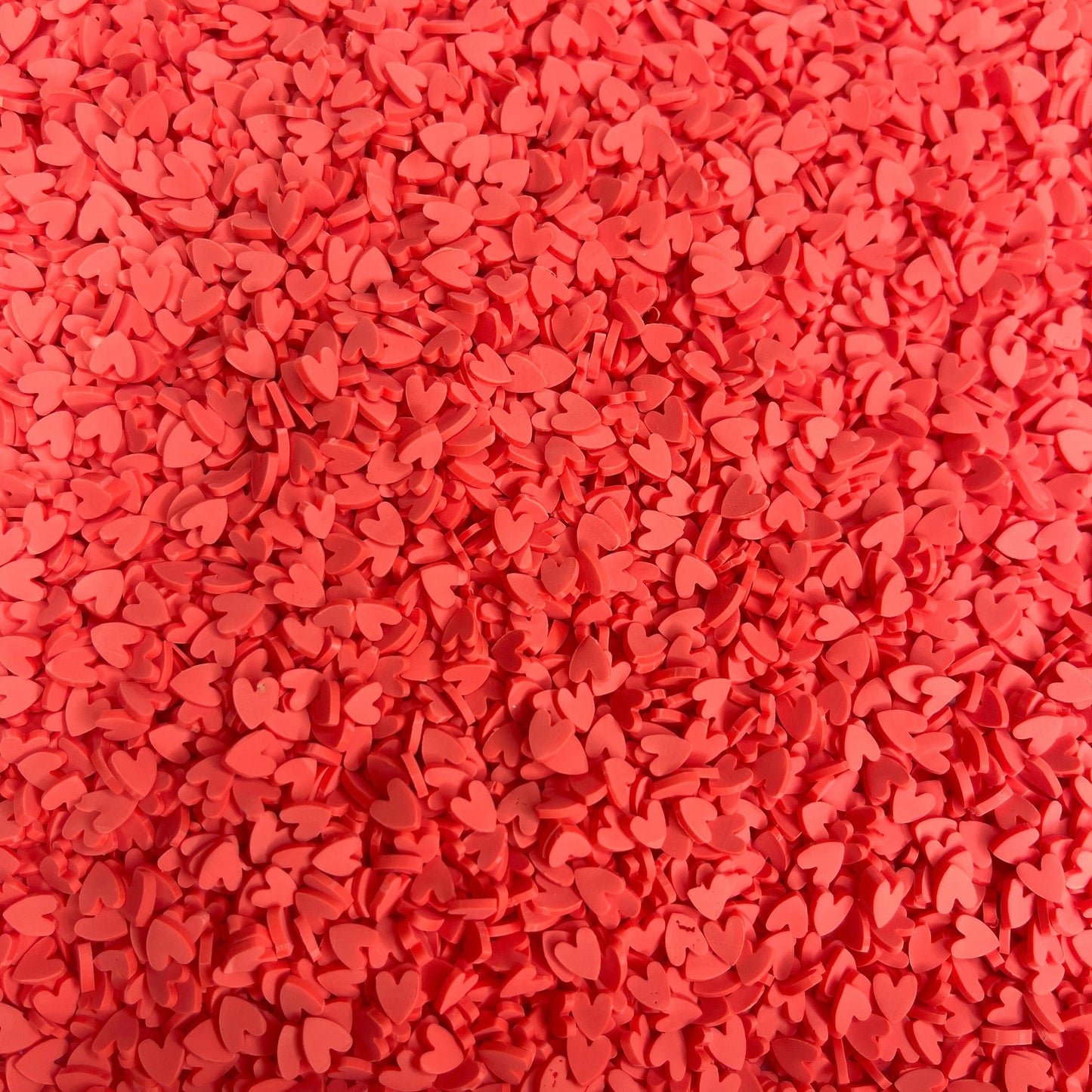 FAKE 5MM Red Heart Polymer Clay Sprinkles (NOT EDIBLE) D30-16