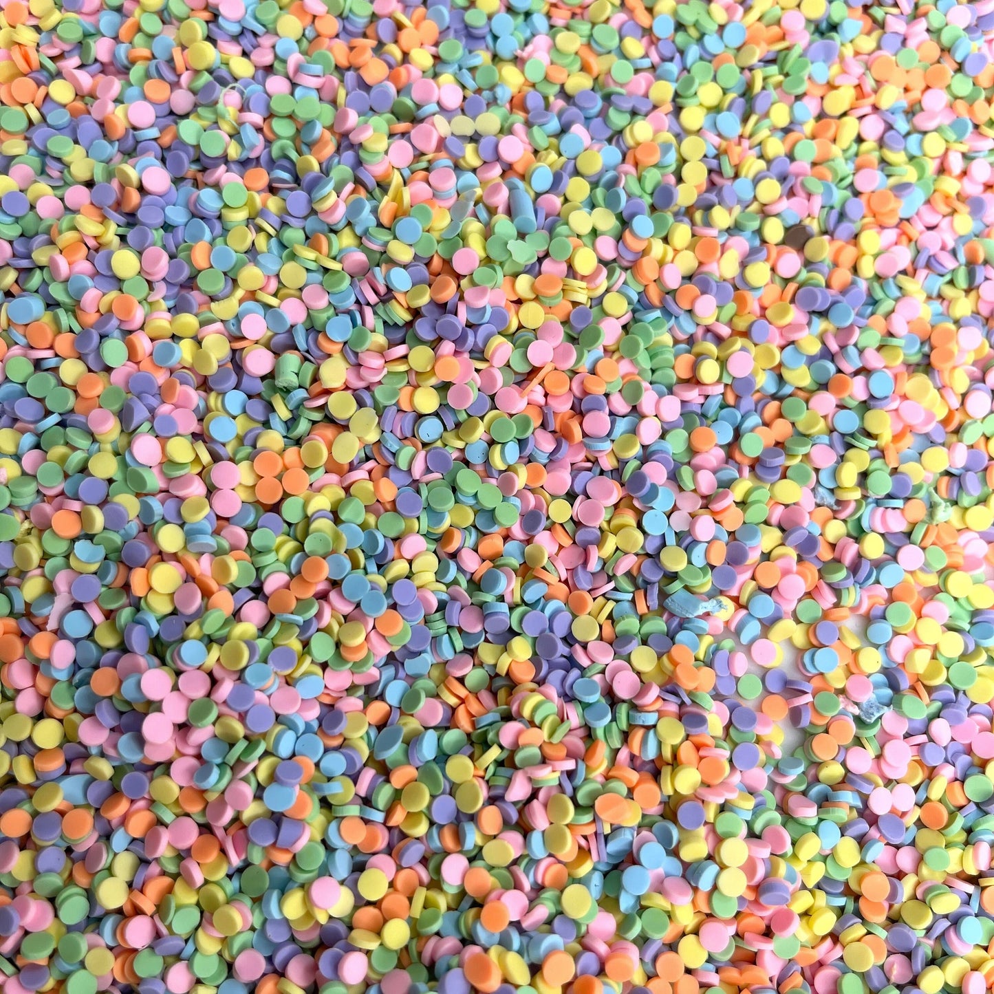 FAKE 3MM Pastel Dots Mix Polymer Clay Sprinkle (NOT EDIBLE) D32-14