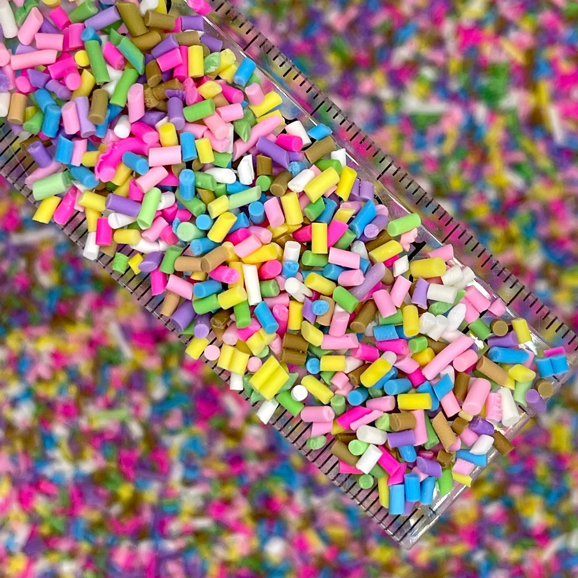 FAKE Mixed Color Polymer Clay Sprinkle Mix (NOT EDIBLE) D11-36