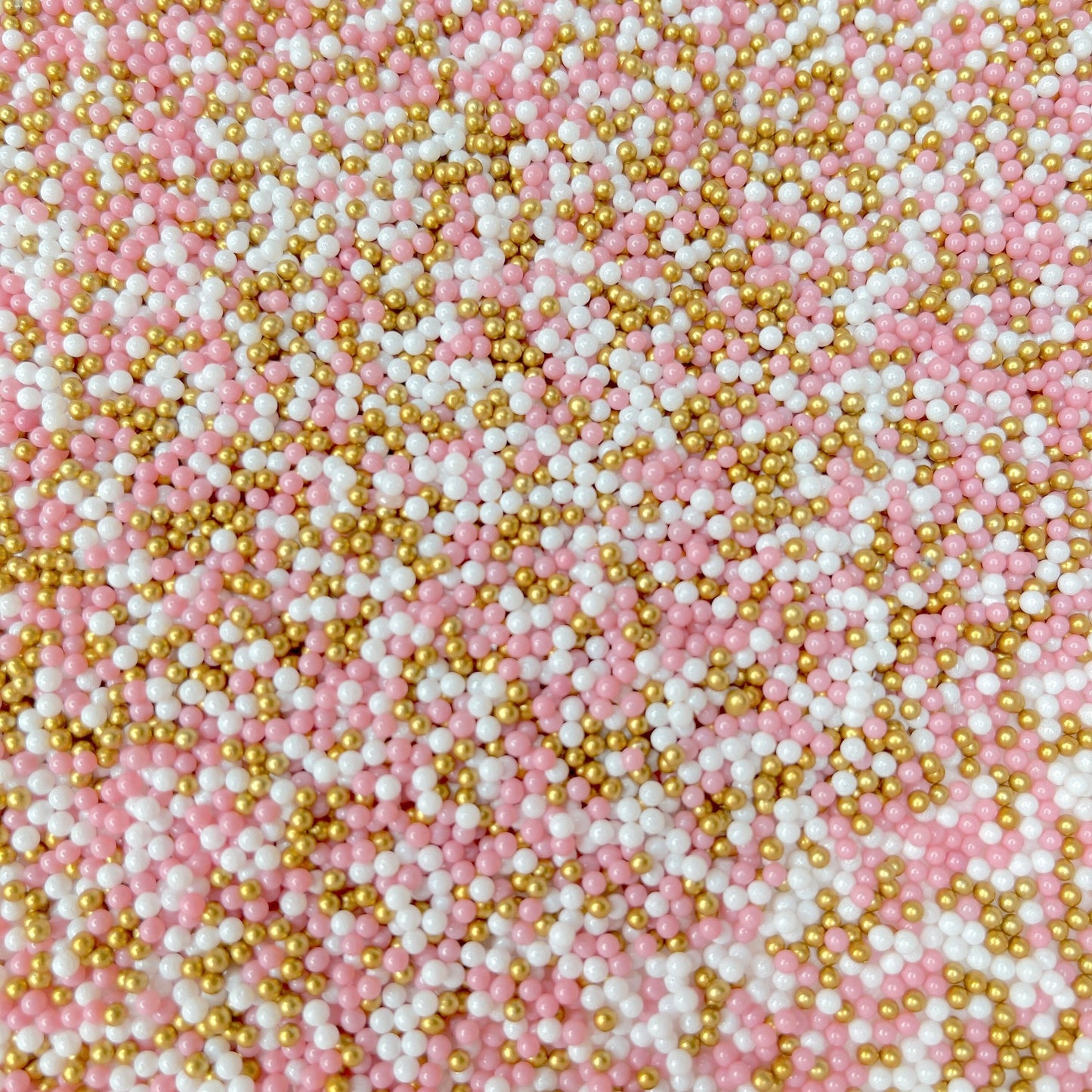 FAKE 2MM Pink Gold Pearl Mix (NOT EDIBLE) D27-15