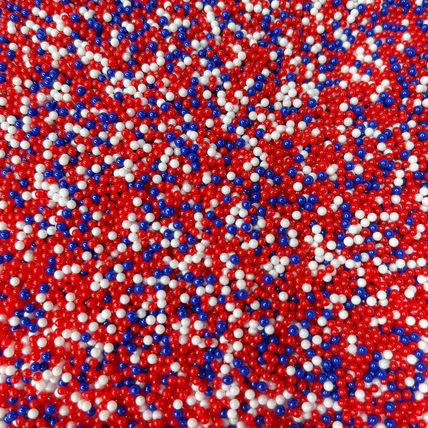 FAKE 2MM Dark Blue, Fourth of July Pearl Mix (NOT EDIBLE) D27-19