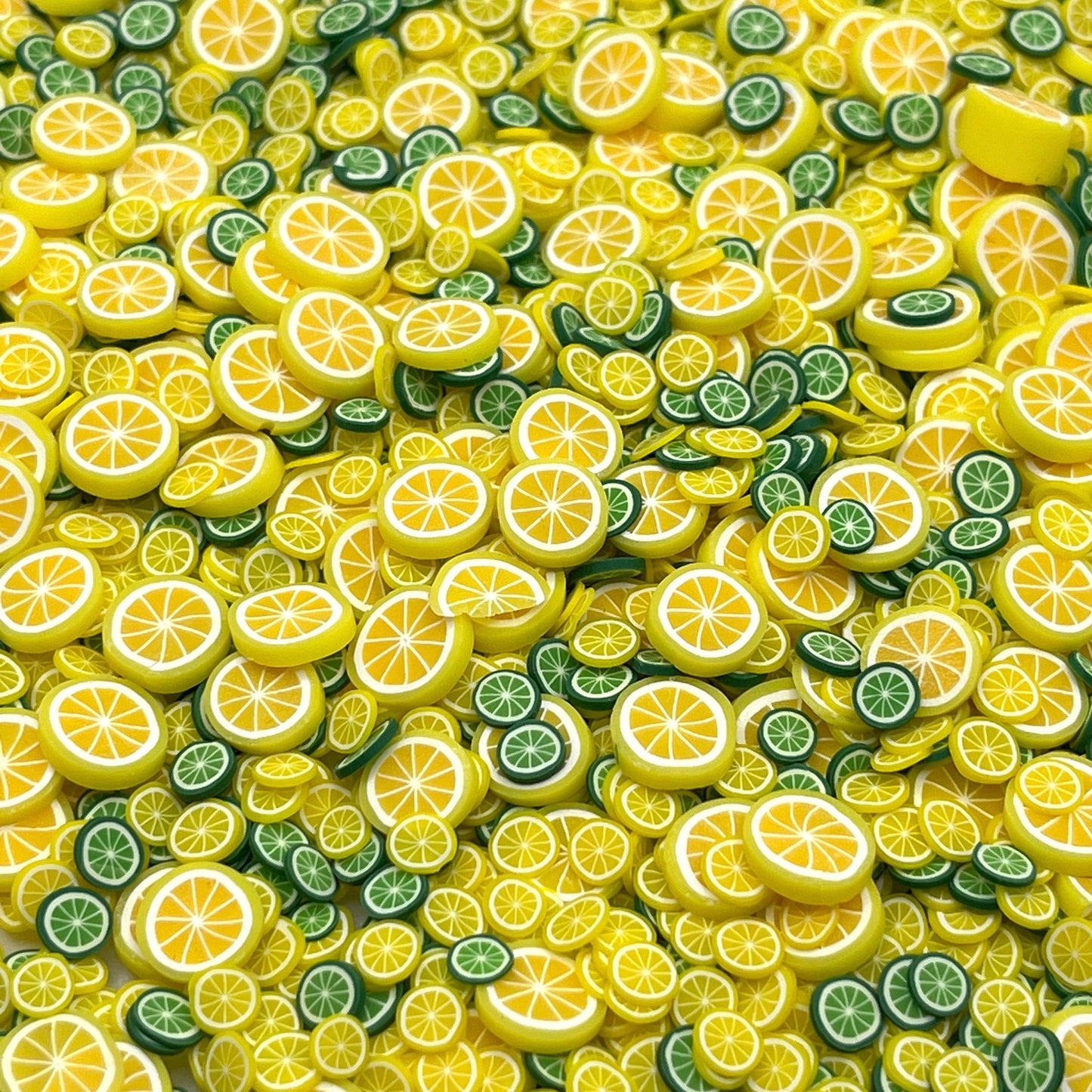 FAKE Lemon Lime Slices Polymer Clay Sprinkle Mix (NOT EDIBLE) D10-31