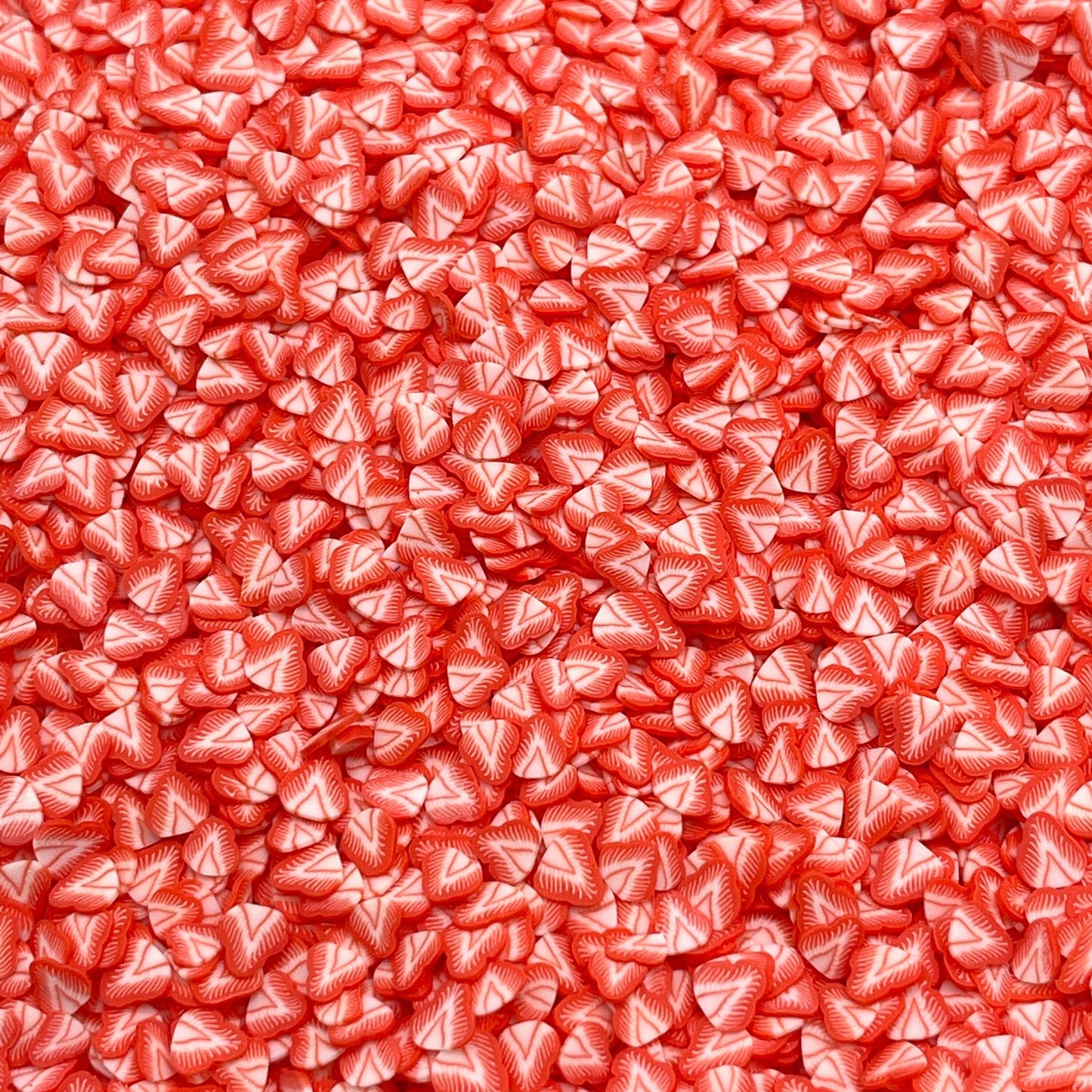 FAKE 5MM/10MM Strawberry Fruit Slices Polymer Clay Sprinkle (NOT EDIBLE)