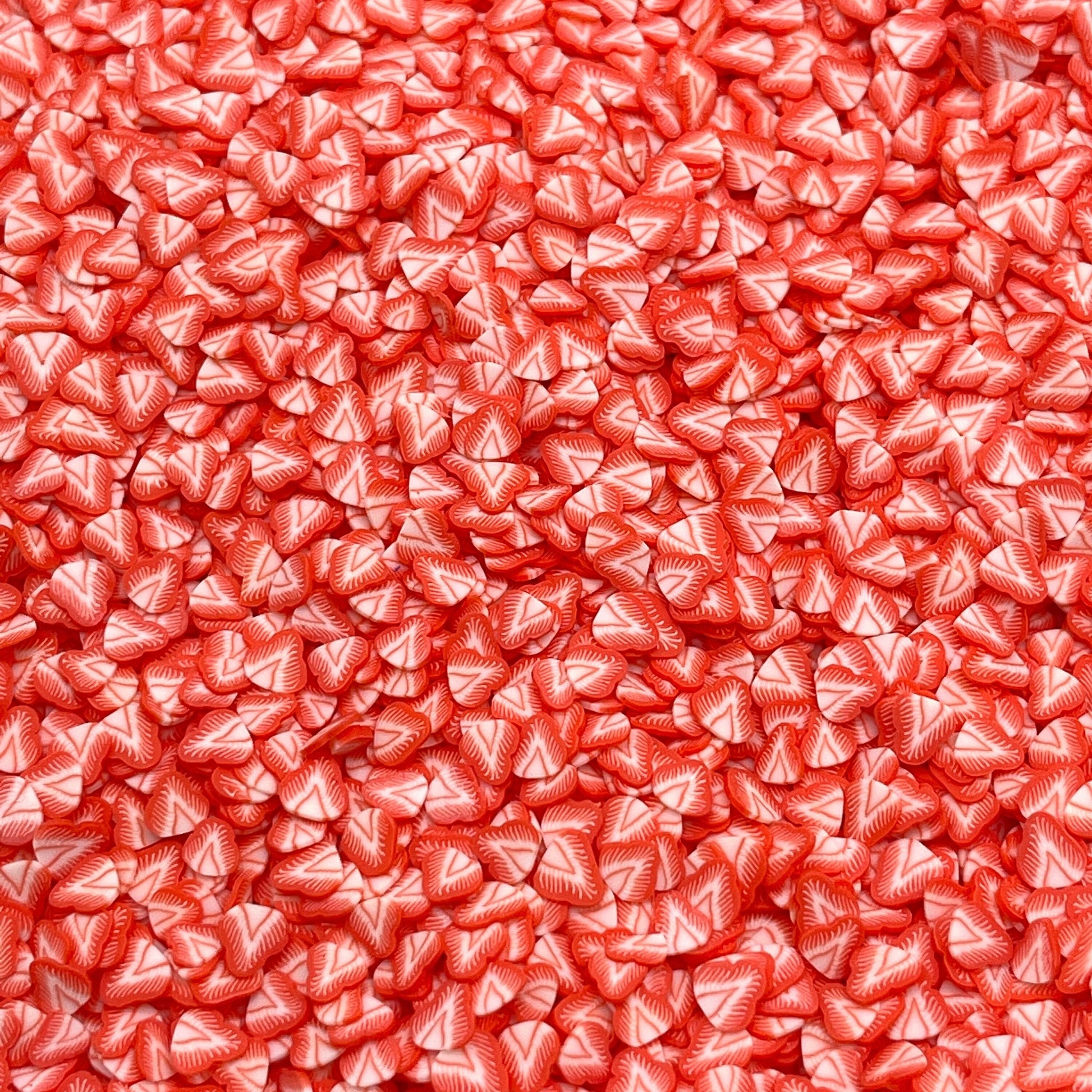 FAKE 5MM/10MM Strawberry Fruit Slices Polymer Clay Sprinkle (NOT EDIBLE)