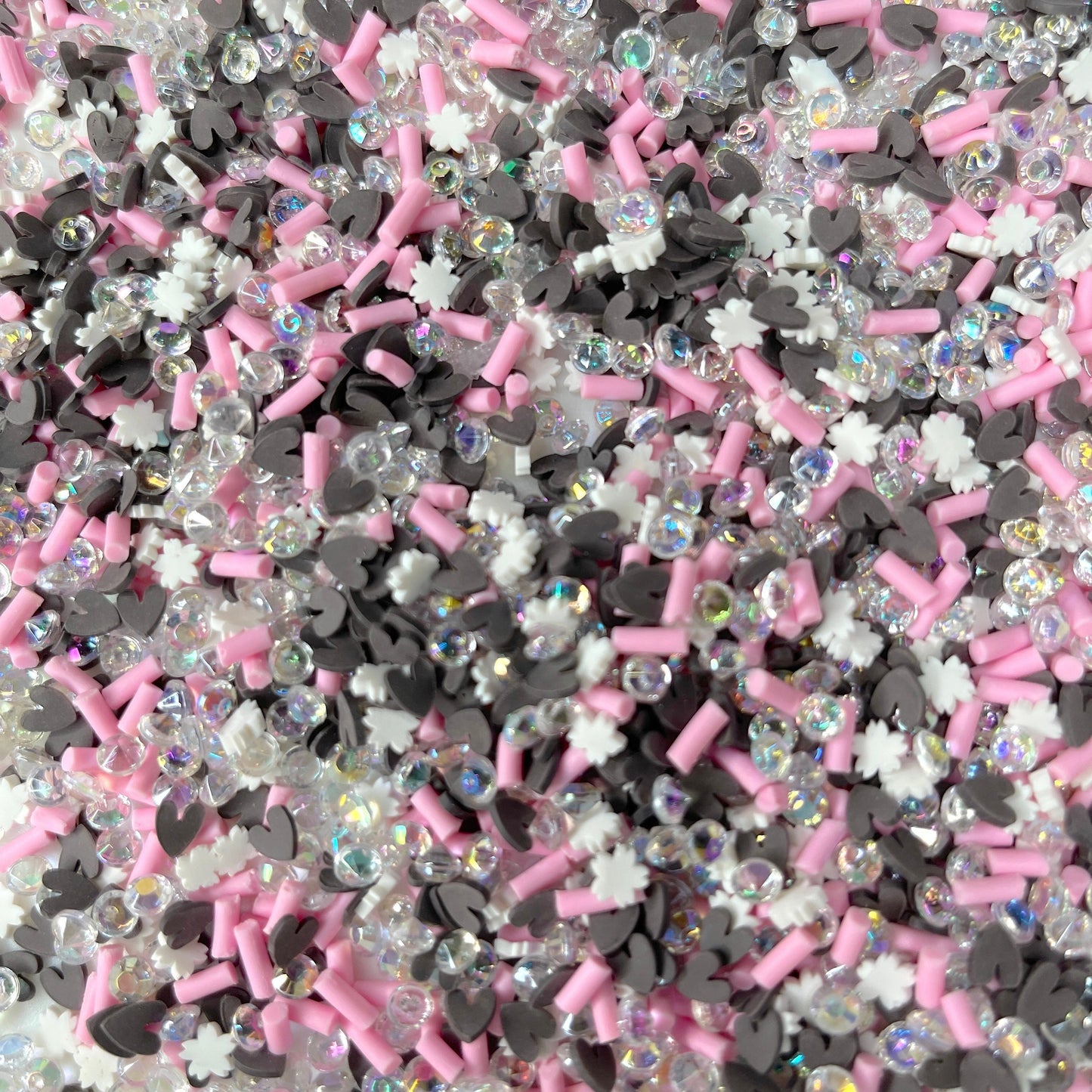 FAKE Chocolate Sakura Polymer Clay Sprinkle Mix (NOT EDIBLE) D43-22