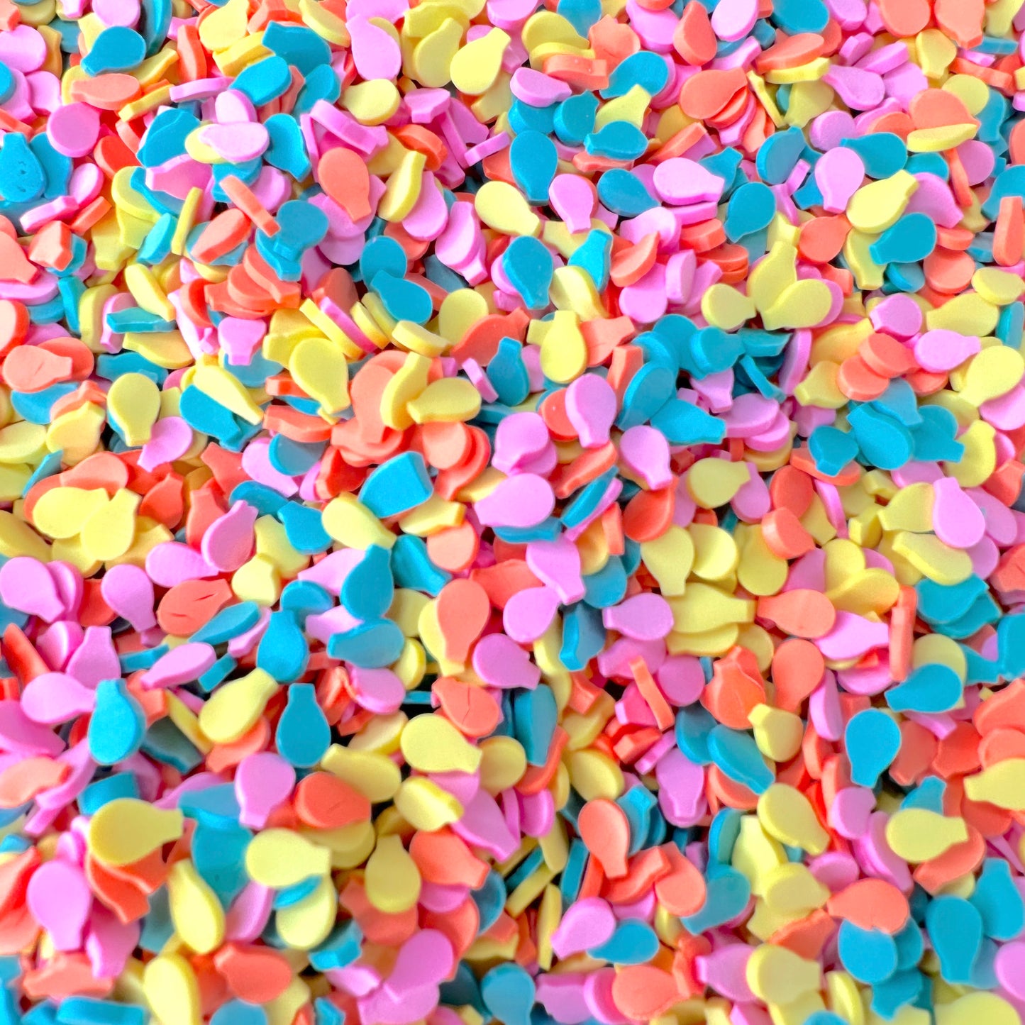 FAKE 5MM Bright Birthday Balloons Polymer Clay Sprinkle Mix (NOT EDIBLE) D39-03