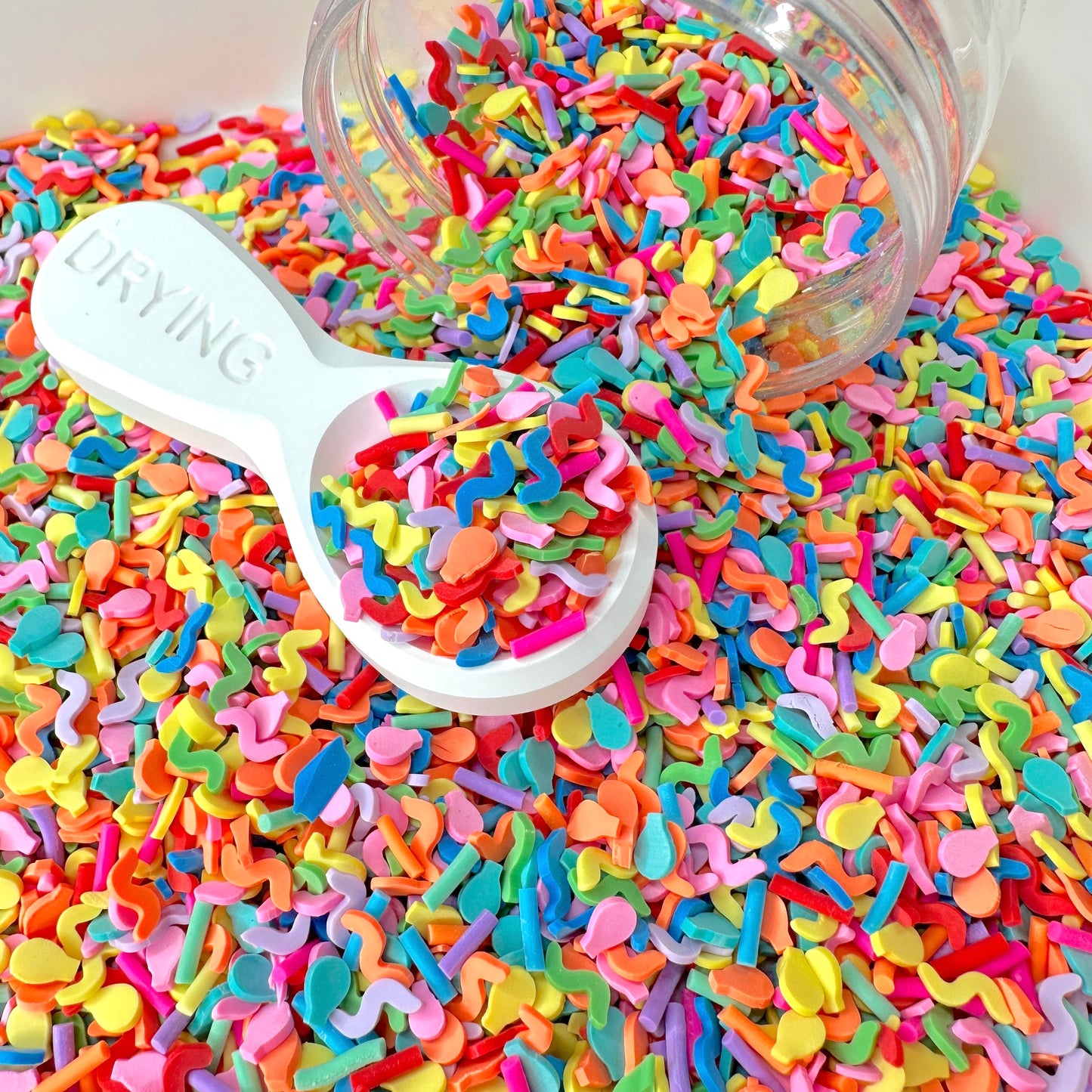 FAKE 5MM Bright Birthday Party Themed Polymer Clay Sprinkle (NOT EDIBLE) D39-05