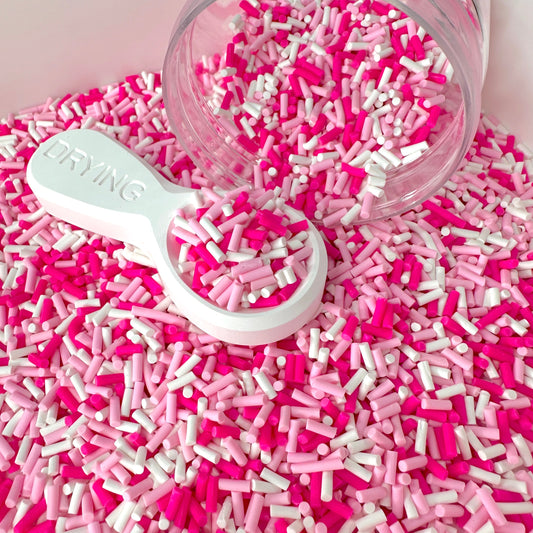 FAKE Pink Party Themed Polymer Clay Sprinkle Mix (NOT EDIBLE) D1-01