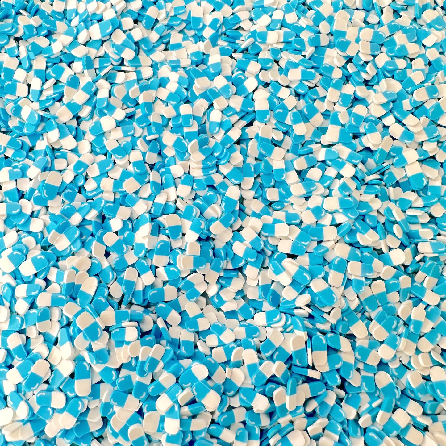 FAKE 5MM/10MM Pastel Blue Pill, Medical Field Theme Polymer Clay Sprinkle (NOT EDIBLE) D13-05/14